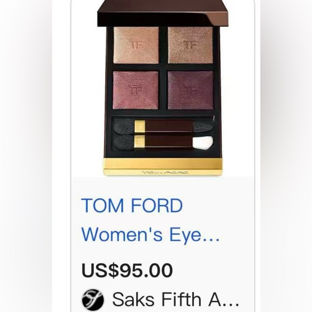 NEW Tom Ford Eye Color Quad Crème Eyeshadow # 45 Iconic Smoke - Picture 3 of 8